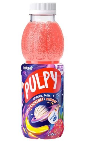 Pulpy Клубника, Банан, Пломбир